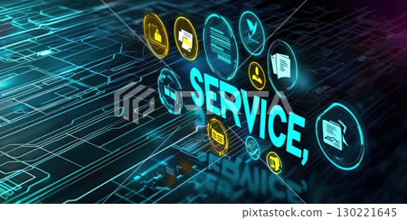 Digital service innovations technology sector graphic design virtual environment futuristic viewpoint conceptual representation 130221645