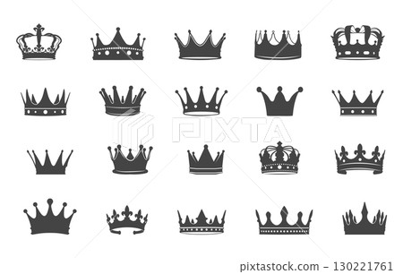 Crown Svg, Crown Silhouette, Royal Crown Svg, King Crown Svg, Queen Crown Svg, Princess Crown Svg, Princess Tiara Svg, Crown Vector. 130221761