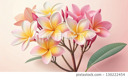 A flower-themed image but adjusted to be minimal digital art background 8K A flower-themed image but adjusted to be minimal digital art background 8K 130222454