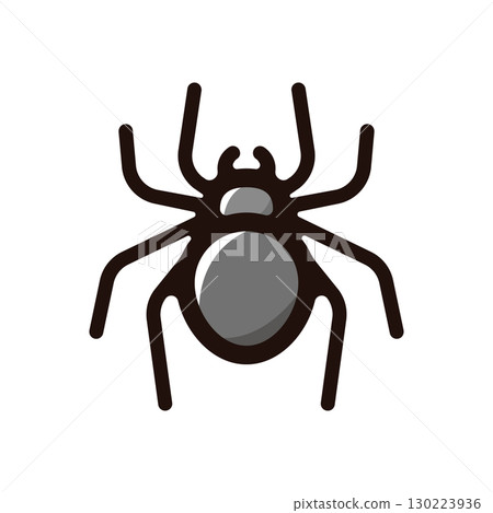 蜘蛛，蛛形綱動物插圖圖示（節肢動物，動物，昆蟲材料） 130223936
