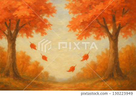 Autumn leaves tunnel frame (with copy space) Autumn leaves tunnel frame (with copy space) 130223949