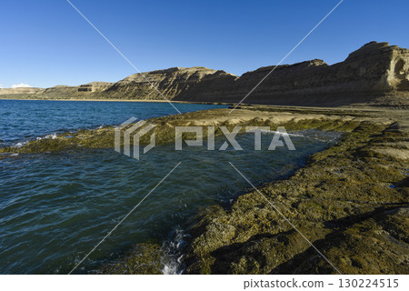 Coastal landscape with cliffs in Peninsula Valdes, World Heritage Site, Patagonia Argentina Coastal landscape with cliffs in Peninsula Valdes, World Heritage Site, Patagonia Argentina 130224515