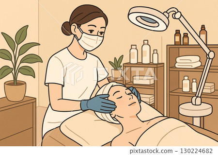 臉部護理場景 臉部護理場景 130224682