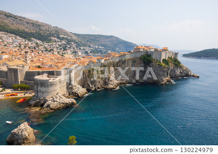 View of the old town of Dubrovnik in Croatia, Europe 130224979