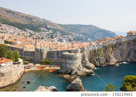 View of the old town of Dubrovnik in Croatia, Europe 130224981