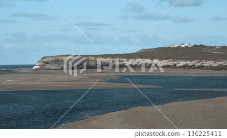 Caleta Valdes nature reserve landscape, in Peninsula Valdes, Unesco World Heritage Site, Patagonia Argentina Caleta Valdes nature reserve landscape, in Peninsula Valdes, Unesco World Heritage Site, Patagonia Argentina 130225411