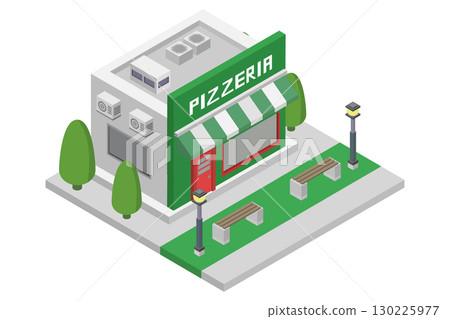 Isometric pizzeria Isometric pizzeria 130225977