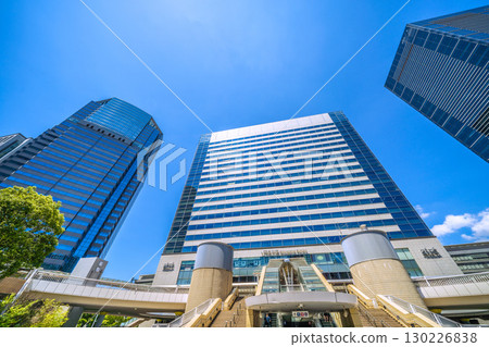 Tokyo cityscape in Japan, including Shinagawa Station and office buildings (26th) 130226838
