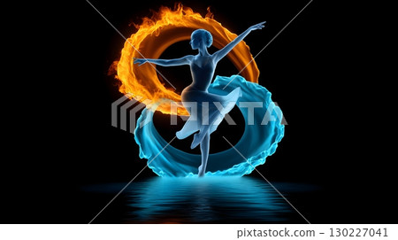 Elemental dance of fire and water Elemental dance of fire and water 130227041