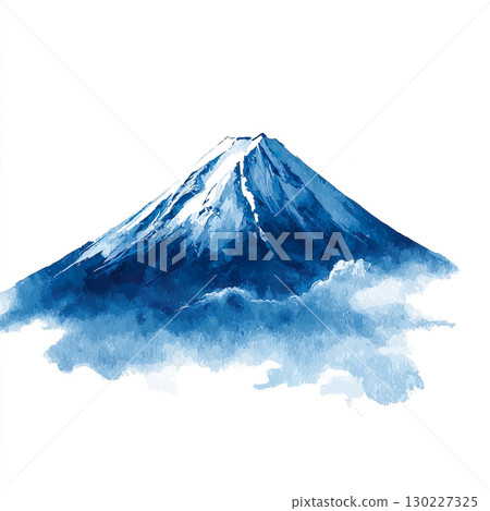 富士山水彩插圖 05 130227325