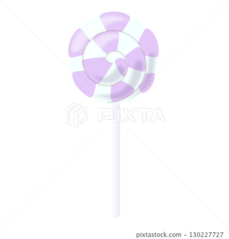 棒棒糖棉花糖白紫和淺藍色 130227727