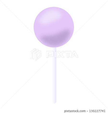 Candy Round Marshmallow White Light Purple 130227741