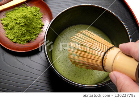 Matcha, a traditional Japanese culture and symbol of the tea ceremony Matcha, a traditional Japanese culture and symbol of the tea ceremony 130227792