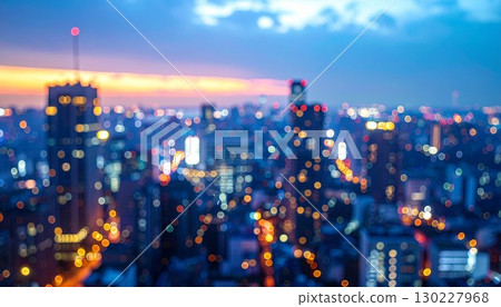 模糊的城市辦公大樓街景 130227968