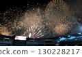Fireworks burst into the stadium sky 130228217