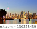 Night view of Toronto, Canada's largest city 130228439