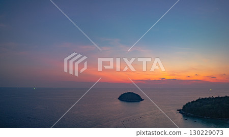 The beauty of the sky was mesmerizing in quite sunset. 130229073