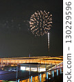 Summer fireworks and the large roof ring 130229596