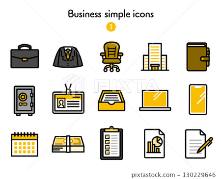圖標集合商業 130229646