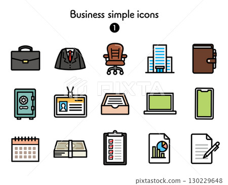 Icon collection Business 130229648