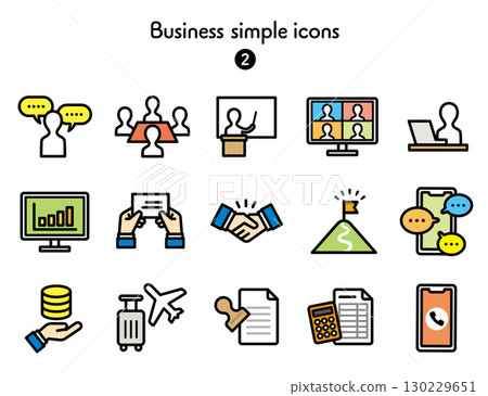 Icon collection Business 130229651