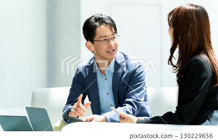 Two businessmen having a meeting Two businessmen having a meeting 130229656