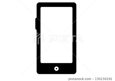 Simple smartphone icon Simple smartphone icon 130230292