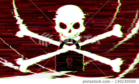 Background illustration of a hacked and locked screen_red_16:9 Background illustration of a hacked and locked screen_red_16:9 130230500