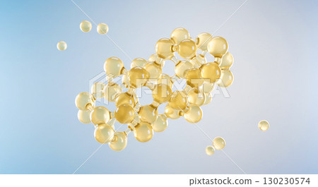 Molecular structure of beauty ingredients reminiscent of retinol and vitamins Molecular structure of beauty ingredients reminiscent of retinol and vitamins 130230574