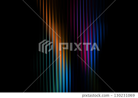 dark ribbed abstract background with glowing neon red and blue gradient stripes creating futuristic light texture for digital art and design projects 130231069