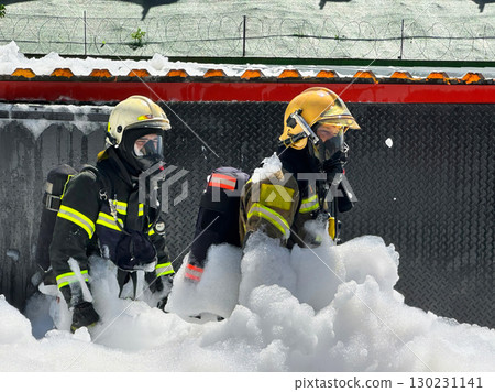 Firefighter Training in Action: Emergency Response Drills Firefighter Training in Action: Emergency Response Drills 130231141