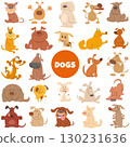 funny cartoon dogs and puppies animal characters big set 130231636