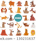 cute cartoon dogs and puppies animal characters big set 130231637
