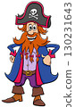 funny cartoon pirate captain comic character 130231643