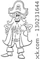 funny cartoon pirate captain comic character coloring page 130231644