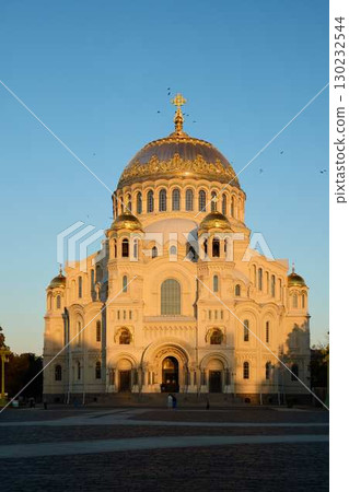 Behold the Stunning View of a Grand Cathedral Bathed Under the Beautiful Golden Hour Light Behold the Stunning View of a Grand Cathedral Bathed Under the Beautiful Golden Hour Light 130232544
