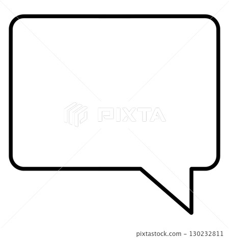 square speech bubble 130232811