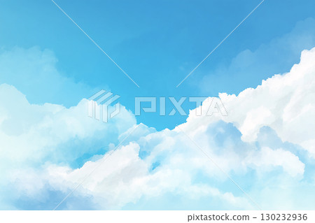 藍天白雲背景圖 130232936