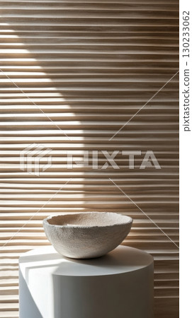 Minimalist bowl on pedestal 130233062