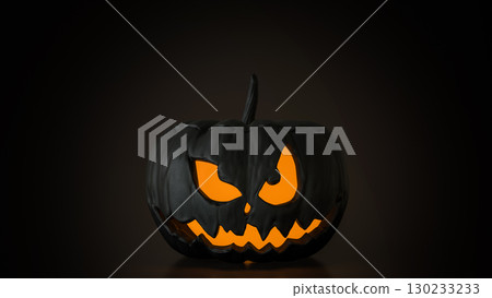 The Black Pumpkin for Halloween orHoliday concept 3d Rendering. The Black Pumpkin for Halloween orHoliday concept 3d Rendering. 130233233
