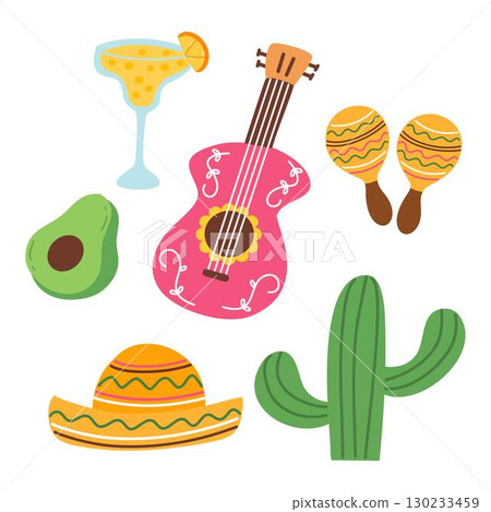 Mexico Cinco De Mayo illustration 130233459