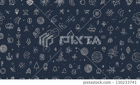 Breathable Layout Of Simple Symbols For Wallpaper 130233741
