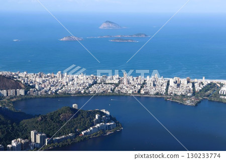 View of Rio de Janeiro from Corcovado Hill, Brazil, South America 130233774