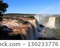 Iguazu Falls, Devil's Throat with a Rainbow, World Heritage Site, Brazilian Side, Brazil, South America 130233776