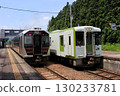 Diesel train interchange, Ban'etsu West Line, Yamato Station, Fukushima Prefecture 130233781