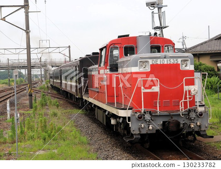茨城縣下館站真岡鐵道DE10型柴油機車 茨城縣下館站真岡鐵道DE10型柴油機車 130233782