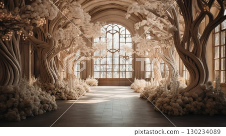 interior of the church hotel wedding venue, ai 130234089