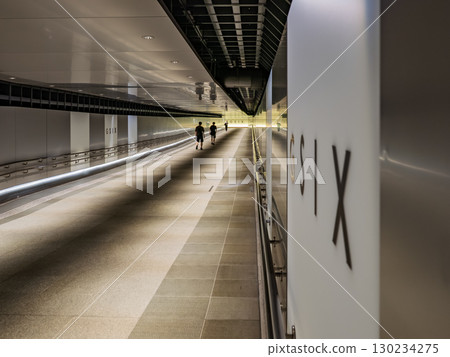 Tokyo cityscape: Underground passageway in the city center Tokyo cityscape: Underground passageway in the city center 130234275