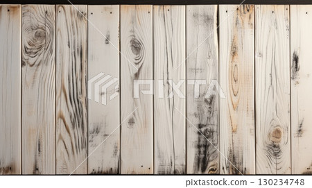 dirty white wood plank texture, ai 130234748