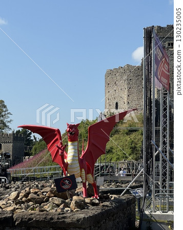 Cardiff Castle and the Dragon 130235005